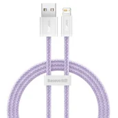 Kable USB - Baseus Kabel USB do Lightning Dynamic 2.4A 1m fioletowy) - miniaturka - grafika 1