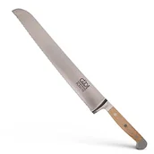 Noże - Güde nóż do chleba Franz, kute, podwójnym ostrzem, uchwytem: klonolistny drewno PL431/32 - miniaturka - grafika 1