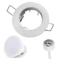 Żarówki LED - LED Line® Reflektor wpuszczany GU10 Ø65mm otwór wiercony aluminium w komplecie GU10 5W ciepła biała 350 lumen żarówka LED biała matowa okrągła - miniaturka - grafika 1