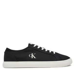 Tenisówki Calvin Klein Jeans Ess Vulc Low Mg Canvas YM0YM01209 Czarny - Trampki męskie - miniaturka - grafika 1