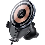 Uchwyty samochodowe do telefonów - Uchwyt USAMS US-CD164 15 W 2 w 1 Magnetic indukcyjny do kratki wentylacyjnej Transparent (6958444901664) - miniaturka - grafika 1