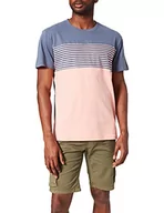 Koszulki męskie - Hurley Męski t-shirt M Chest Print Block Ss Tee T-Shirt niebieski Bałtycki błę S HSP21SMT01658 - miniaturka - grafika 1
