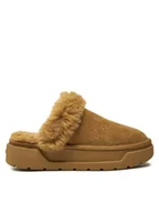 Kapcie damskie - Guess Kapcie Unika3 FLFUK3 FAL06 Brązowy - miniaturka - grafika 1