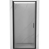 Ścianki i drzwi prysznicowe - Mexen Exo drzwi prysznicowe uchylne 80 cm, transparent, czarne - 817-080-000-70-00 - miniaturka - grafika 1