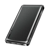 Powerbanki - Power bank 10 000 mAh, 2x USB-A, USB-C, micro-USB, czarny - Typhoon - miniaturka - grafika 1