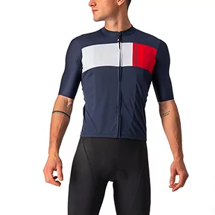 Castelli Bluza męska, Savile niebieski/srebrny, szaro-czerwony, XS - Bluzy męskie - miniaturka - grafika 1