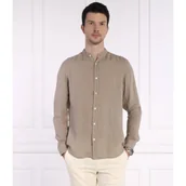 Koszule męskie - BOSS ORANGE Lniana koszula Race | Regular Fit - miniaturka - grafika 1