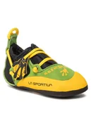 Sprzęt wspinaczkowy - La Sportiva Stickit But wspinaczkowy Dzieci, lime/yellow EU 34-35 2020 Buty wspinaczkowe na rzepy 802-34 - miniaturka - grafika 1