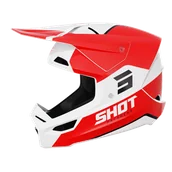 Kaski motocyklowe - Kask Cross Shot Furious Bolt CzerwonyM - miniaturka - grafika 1