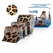 Akcesoria do rehabilitacji - ACUTOP DESIGN TAPE Z MODNYM WZOREM LEOPARD - miniaturka - grafika 1