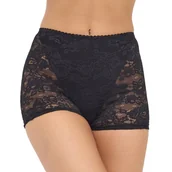 Komplety bielizny - Koronkowe szorty damskie z wysokim stanem 022 czarne  3XL - miniaturka - grafika 1