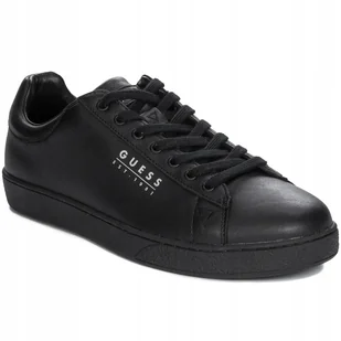 Guess Sneakersy półbuty męskie skórzane FMTNOLELE12-BK Black czarne r.43 - Sneakersy męskie - miniaturka - grafika 1