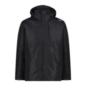 Kurtki i płaszcze dla chłopców - CMP, Kurtka zapinana na zamek błyskawiczny z kapturem odpinana kurtka wewnętrzna, 33Z1577D, Basic Black, 56, męska - miniaturka - grafika 1