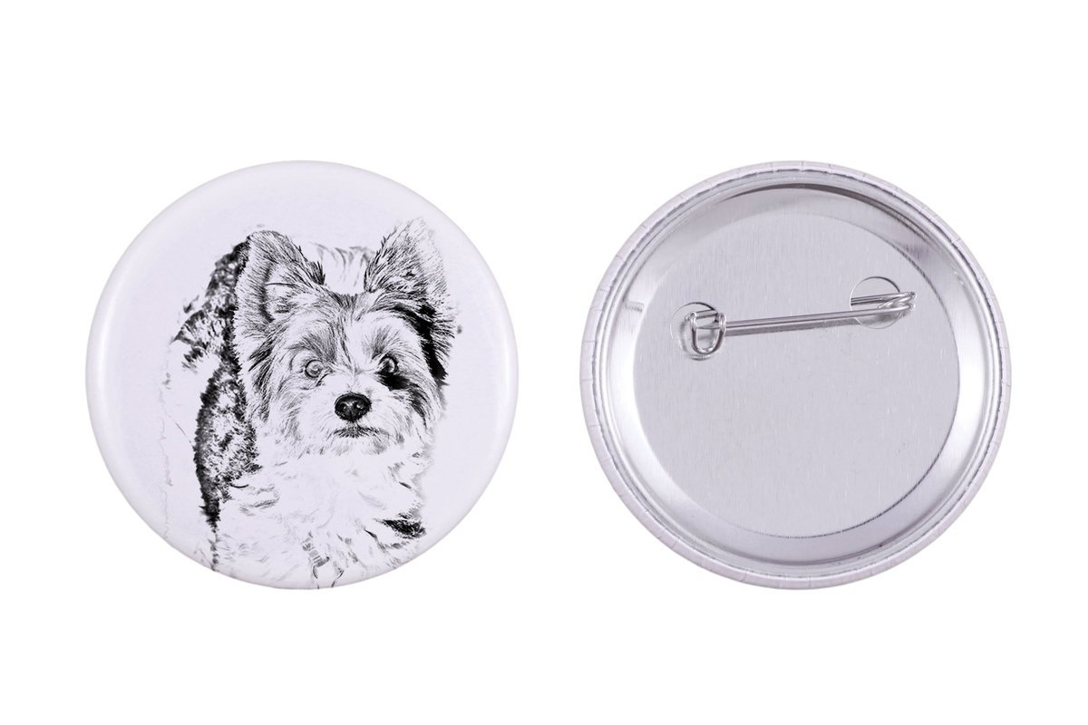 Biewer Yorkshire Terrier - przypinka z twoim psem, dodaj własne foto, marka Art-Dog
