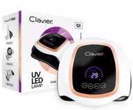 Lampy UV do paznokci - Clavier, Lampa do paznokci LED + UV-Q3 168W, biała - miniaturka - grafika 1