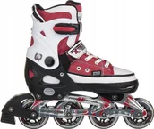 Rolki - Rolki Nils Extreme NJ2132 rekreacyjne regulowane czerwone r. 29-32 - miniaturka - grafika 1