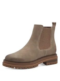 s.Oliver Botki w kolorze szarobrązowym - Botki damskie - miniaturka - grafika 1