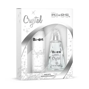 Bi-es Crystal Damski Komplet Woda perfumowana 100ml + Dezodorant 150ml - Zestawy perfum damskich - miniaturka - grafika 2