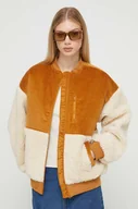 Kurtki damskie - Billabong kurtka damska kolor brązowy przejściowa oversize - miniaturka - grafika 1