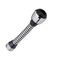 Akcesoria do armatury i ceramiki - Przyłącze kuchenne z reduktorem M22/M24-dwustrumieniowe PVC chrom - miniaturka - grafika 1