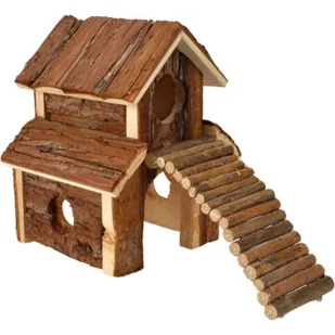 AniOne Drewniany domek Noah - Karma dla gryzoni - miniaturka - grafika 1