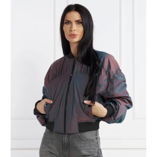 Karl Lagerfeld Kurtka bomber iridescent | Regular Fit - Kurtki damskie - miniaturka - grafika 1