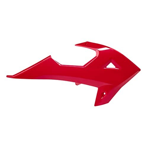 POLISPORT 8005600017 - Solidne i trwałe osłony chłodnicy kompatybilne z motocyklami gazowymi w kolorze czerwonym