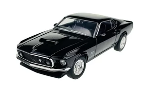 Welly 1969 Ford Mustang Boss 429 Czarny 1:24 Samochód Nowy Metalowy Model - Samochody i pojazdy dla dzieci - miniaturka - grafika 1