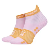 Skarpetki męskie - Skarpety Niskie Unisex Compressport Pro Racing V4.0 Run Low XU00047B Pomarańczowy - miniaturka - grafika 1