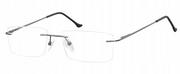 Okulary korekcyjne, oprawki, szkła - Sunoptic, Bezramkowe okulary oprawki okularowe unisex optyk - miniaturka - grafika 1