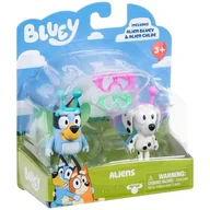 Figurki dla dzieci - Zestaw figurek BLUEY Kosmici Bluey I Chloe BLU17617 - miniaturka - grafika 1