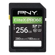 Karty pamięci - PNY EliteX-PRO60 256 GB SDXC UHS-II Klasa 10 P-SD256V60280EXP6-GE P-SD256V60280EXP6-GE - miniaturka - grafika 1