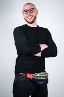 Nerki - Granatowa nerka męska KORKOWY ZAWRÓT GŁOWY - miniaturka - grafika 1