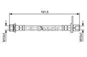Przewody hamulcowe - Przewód hamulcowy giętki BOSCH 1987481738 - miniaturka - grafika 1