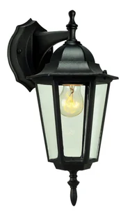 Zuma Line Klasyczna lampa elewacyjna, czarna 17060-S-WD z serii MOONLIT - Lampy ogrodowe - miniaturka - grafika 1
