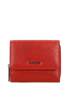 Portfele - Wojas Skórzany portfel w kolorze czerwonym - (S)10,5 x (W)8 x (G)2 cm - grafika 1