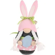 Wielkanoc - Skrzat wielkanocny SASKA GARDEN Gnom Zajączek Girl Różowy 20 cm - miniaturka - grafika 1