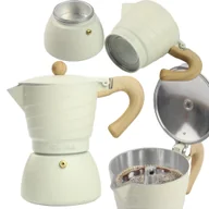 Zaparzacze i kawiarki - KAWIARKA ALUMINIOWA ZAPARZACZ WŁOSKI DO KAWY Herbaty 300ml NA 6 FILIŻANEK KAWY - miniaturka - grafika 1