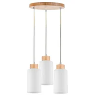 Lampy sufitowe - Spotlight Wisząca LAMPA loftowa BOSCO 1720560 szklana OPRAWA skandynawski ZWIS okrągłe tuby kaskada brzoza biała - miniaturka - grafika 1