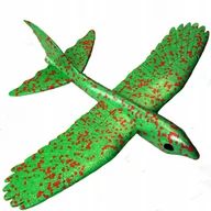 Samoloty i helikoptery - LATAWIEC ZABAWKA DLA DZIECI SAMOLOT STYROPIAN RZUTKA PTAK SZYBOWIEC ZIELONY - miniaturka - grafika 1