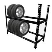 Akcesoria motoryzacyjne - Stojak na koła opony felgi wieszak do garażu regał samochodowy - miniaturka - grafika 1
