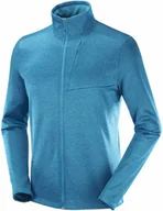 Bluzy sportowe męskie - Salomon Bluza Essential Lightwarm Heather Barrier Reef / Heather C15932 - miniaturka - grafika 1