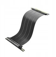 Kable komputerowe i do monitorów - Akasa Riser Black X3 Mark V PCIe 5.0 Riser Kabel - 300mm, schwarz AK-CBPE05-30B - miniaturka - grafika 1