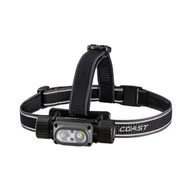 Latarki - Coast WPH34R latarka czołowa – 2000 lm, wodoszczelna IP68, ultra jasna, ładowana USB-C i Dual Power, 6 trybów świecenia ze światłem punktowym i reflektorowym, niebieska/czarna - miniaturka - grafika 1