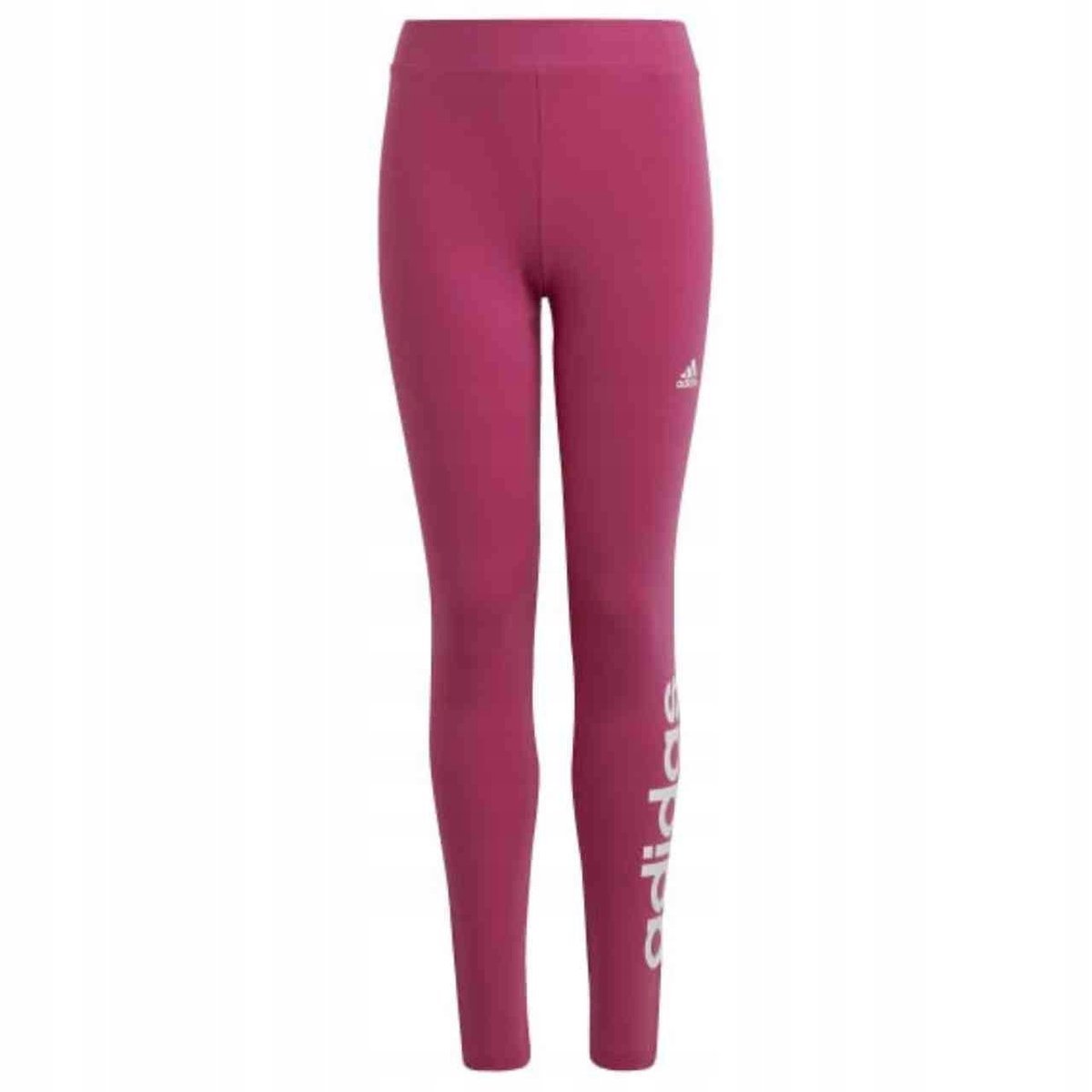 Legginsy dla dzieci adidas Essentials Linear Logo Cotton Tights różowe IC35
