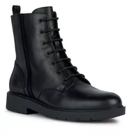 Kozaki damskie - Oficerki Geox D Spherica Ec1 D36QRA 04322 C9999 Black - miniaturka - grafika 1