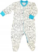 Pajacyki dla niemowląt - PAJAC pajacyk rozpinany ze ściągaczem Koty r 80 KLEKLE - miniaturka - grafika 1