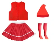 Stroje karnawałowe - ZESTAW KRASNAL CZERWONY 98-110 4el - miniaturka - grafika 1