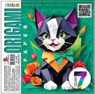 Szkolne artykuły papiernicze - Papier do origami 160x160 35 arkuszy 80g/m2 Kot - miniaturka - grafika 1