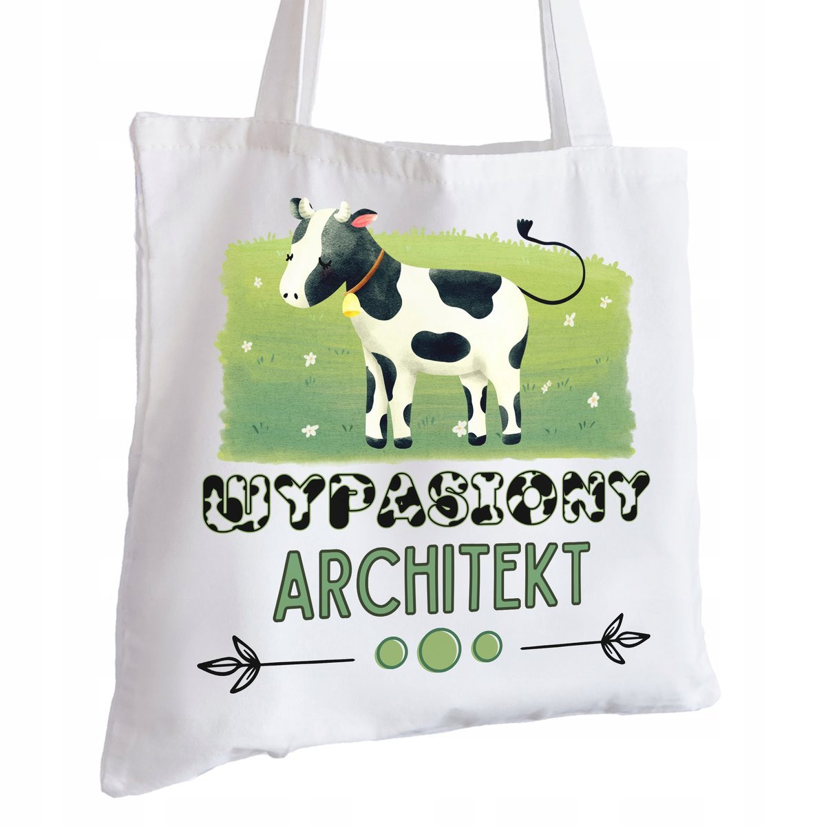 Torba Bawełniana biała dla Architekta Na Prezent ekologiczna Trwały Nadruk
